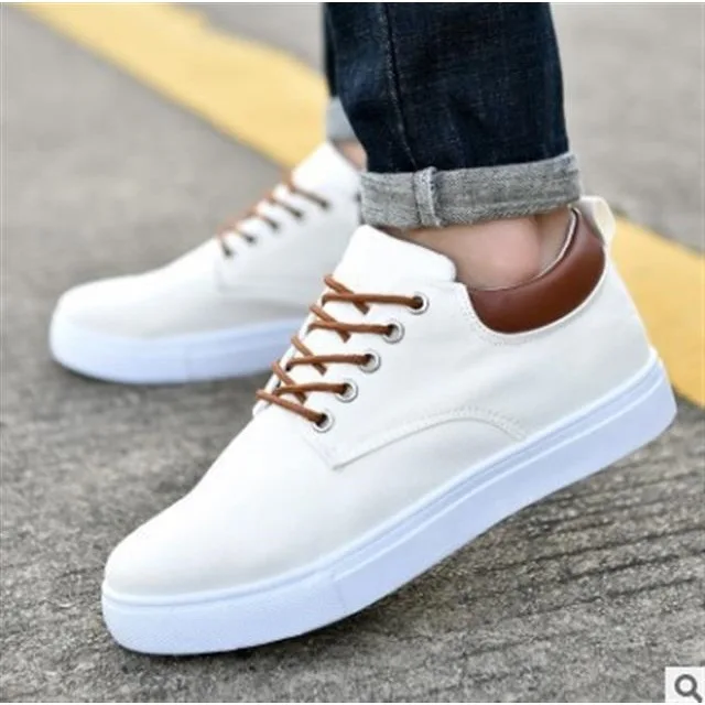 New Men's Breathable Casual Canvas Shoes Korean Style Trendy Shoes ...