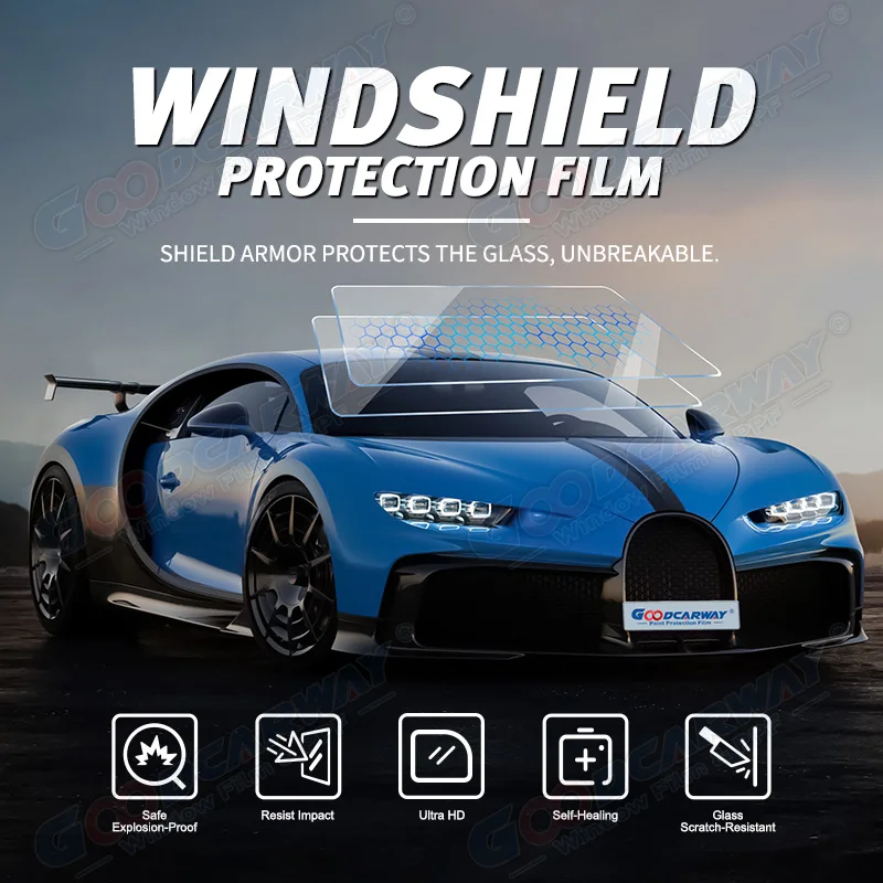 7.5mil Car Paint Protection Film with VLT 70% High IR Rejection 97% and 99% UV Rejection for Windshield