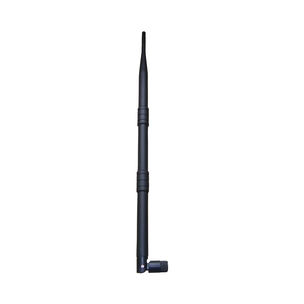 2400-2500MHz Black 7dBi Omni Rubber Antenna with Male Connector Vertical Polarization for 7dBi LoRa