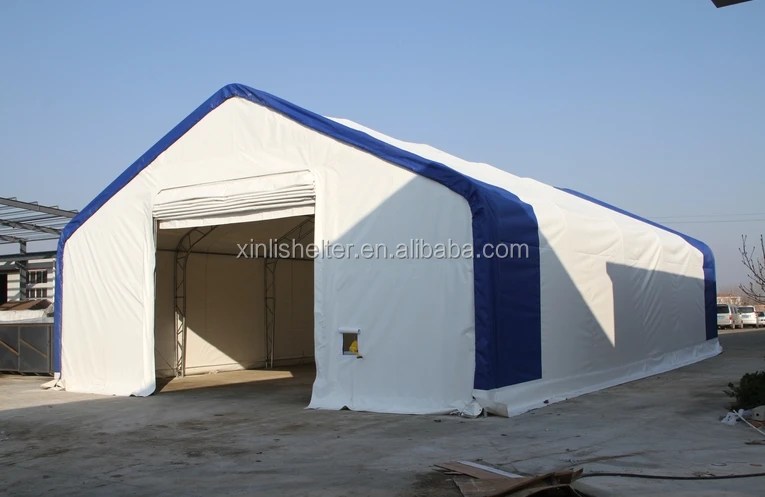 Warehouse Building Fabric Storage Tent PVC Steel Storage Buildings Double Truss Fabric Building