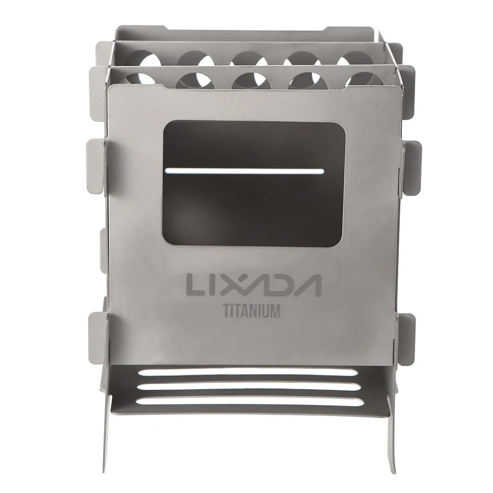 Lixada Portable Titanium Lightweight Folding Wood Stove Pocket Stove  Outdoor Camping Cooking Picnic Backpacking Stove| Alibaba.com