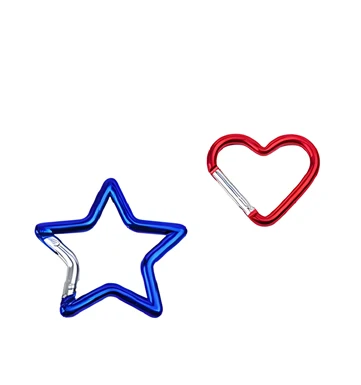 Promotional Gifts Star Carabiner Keychain - Eco-friendly