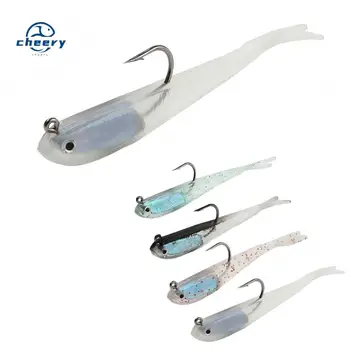 CHEERY Lure Bait Imitation Fish Lead Hook Small Gray Pike Marlin Suitable Freshwater & Seawater Realistic Metal Powdery Bait – Metal Jig – view 2