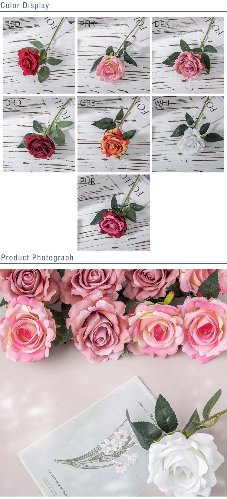 Artificial Roses Short Stem Wedding Floral Flower Home Office Decoration Buy Artificial Rose