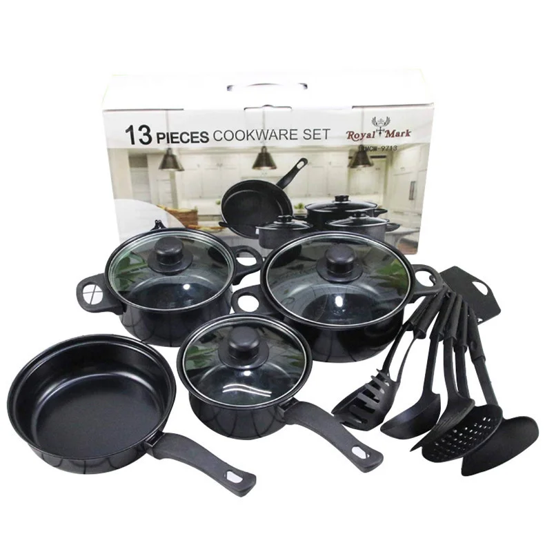 Cast Iron Cookware Set Promotional Item Metal Kitchen Utensils Nonstick Cookware