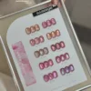 Shuse-peach iceberry cat eye 10 couleurs-échantillons de couleurs finies