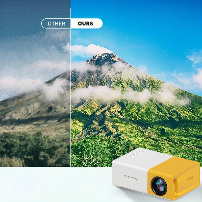 Mini Proyector Yg300 Smart Projector Multimedia Mobile Wireless Projector Game Portable Home LED LCD Pocket Projector