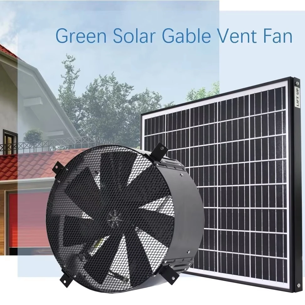 Oniissy 50W Solar Ventilator - Perfekt Für Hühnerstall & Gewächshaus | Schnelle Montage An Wand Oder Dach