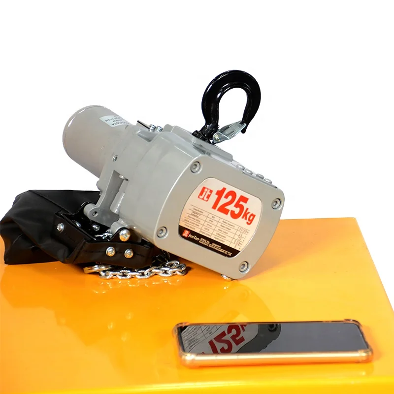 Jentan Latest Design IP65 Portable 200kg Electric Lifting Li Battery Hoist with Wireless Remote Control Option
