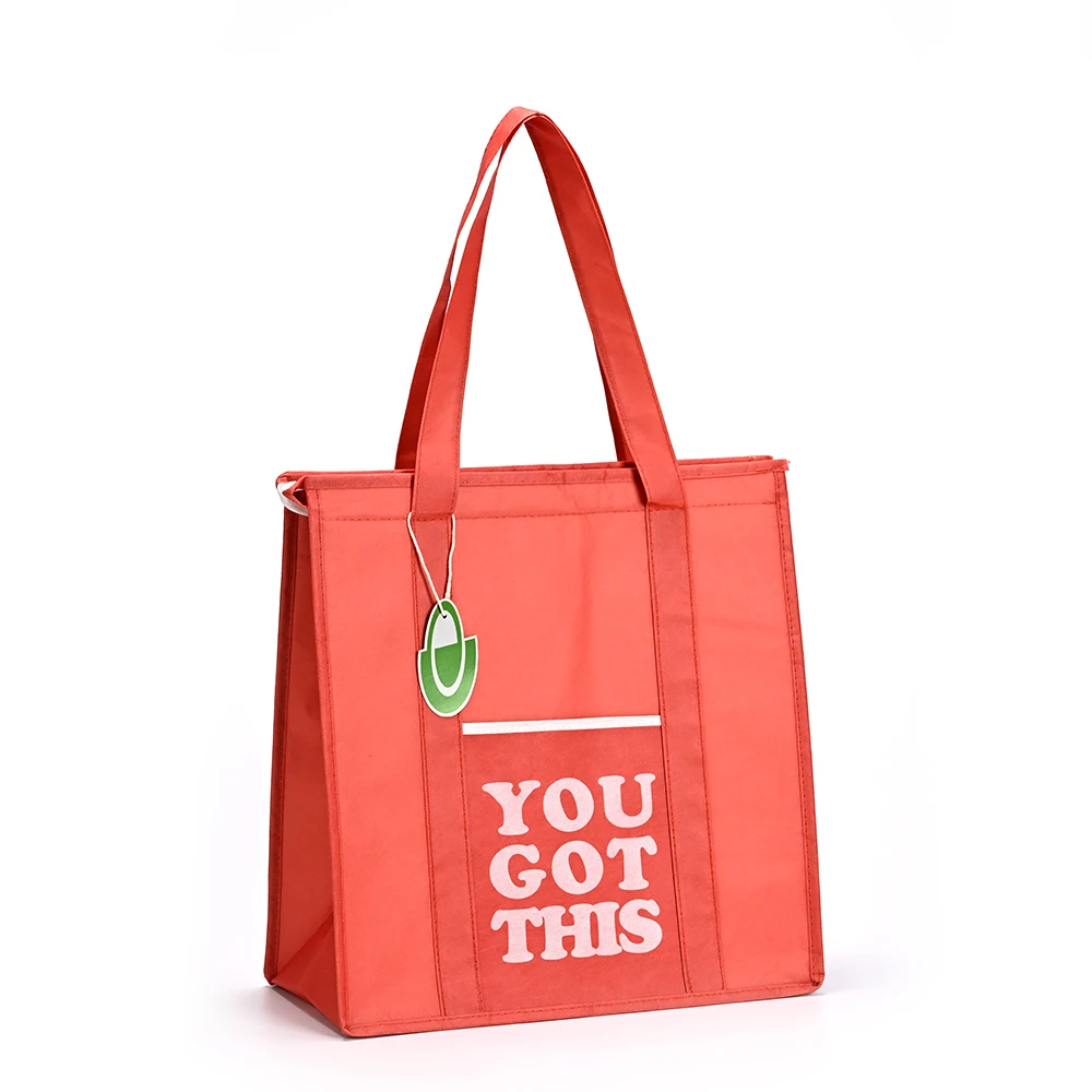 Eco Friendly Reusable Organic RPET Tote Bag Grocery Cotton Cloth Shopping Bags with Custom logo Printed supplier