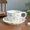Little heart-coffee cup and saucer
