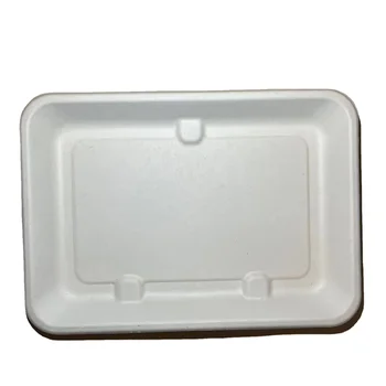 Water-proof Eco-friendly Bagasse Pulp Tray 1 Disposable Biodegradable  Container 1