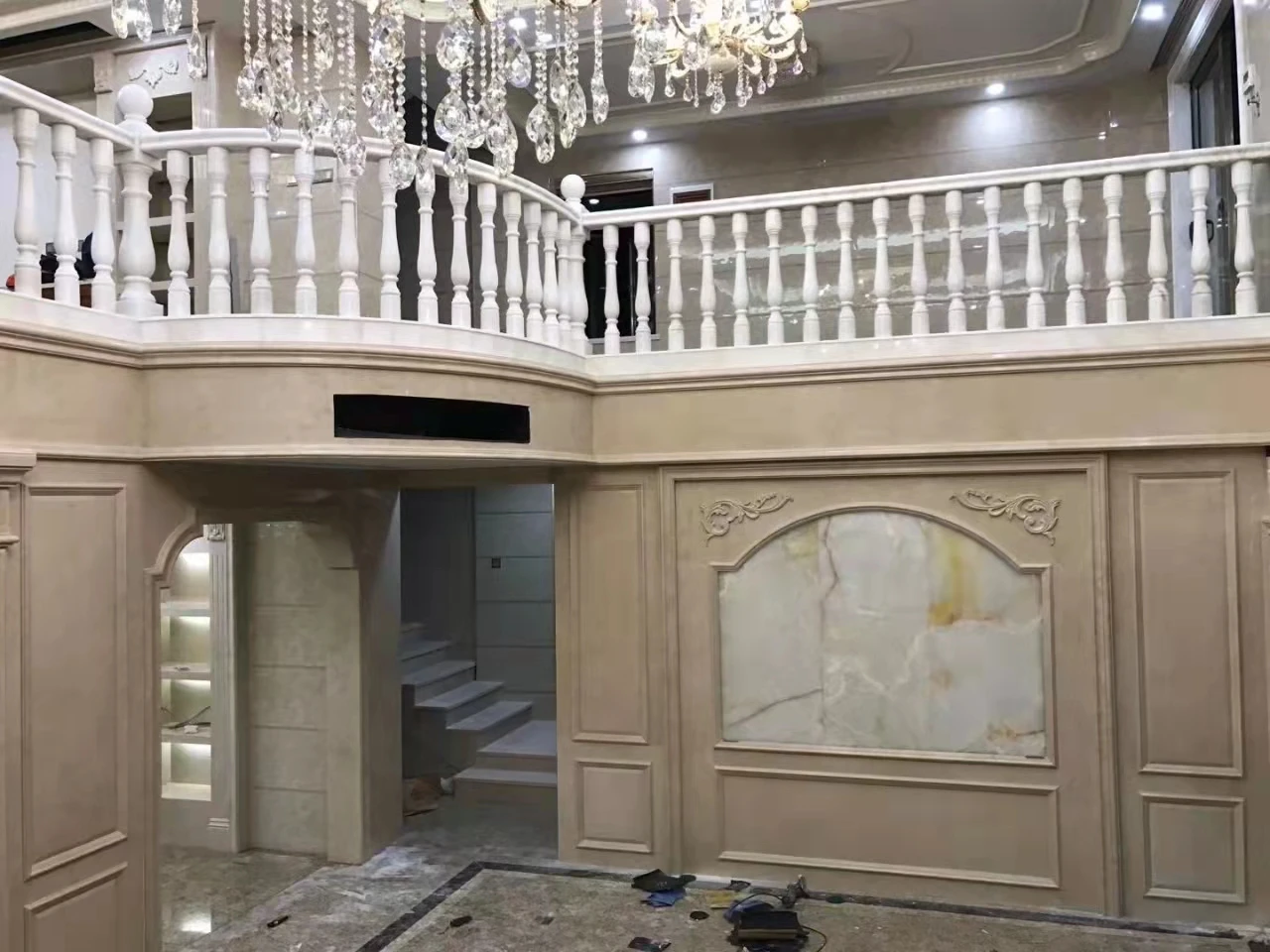 product reasonable price promotional white marble stone baluster railing for indoor and outdoor decoration-5