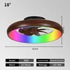 18 inch-Walnut RGB