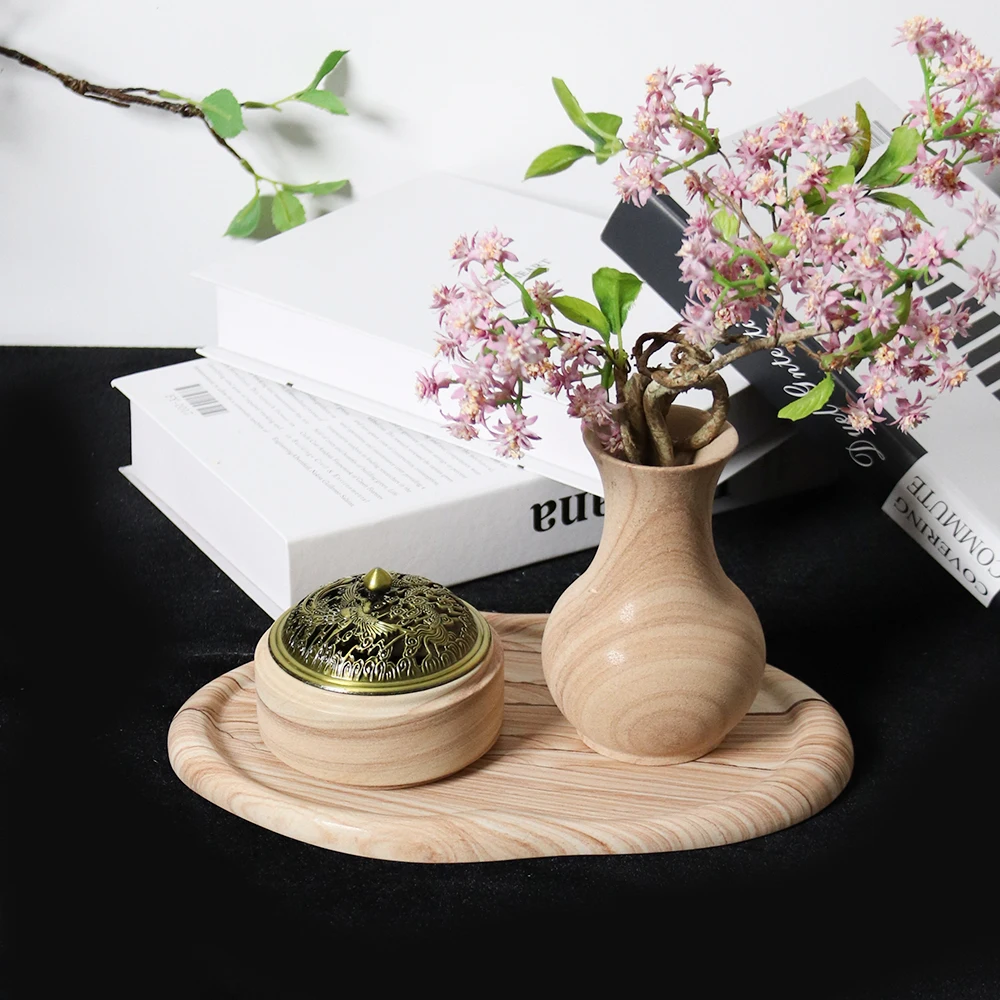 Custom Handmade Natural Sandstone Cloud Tray Hand Polished for Home Decor Tea Ceremony & Jewelry Display