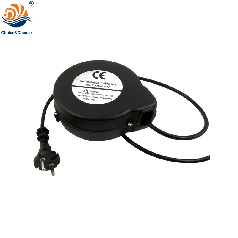 Vde Small Power Cord Retractor Automatic Retractable Cable Reel For ...