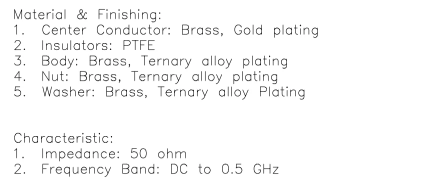 product lwmc made in china factory price dc to 05 ghz uuhf female uhf female to female adaptor long-7