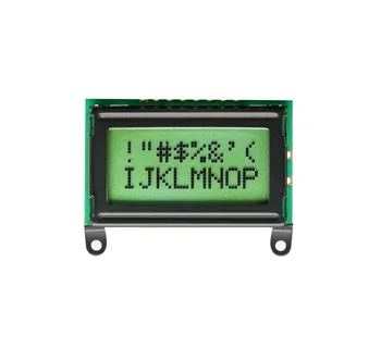 mono character lcd module 16 pin 8-bit parallel interface 8x2 micro lcd display