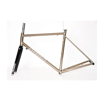 OEM 700C*490/520/550/580 Customizable Steel Frame Track Bike Frames Gravel Bike Frame Frameset for Cruisers BMX Road Bicycles