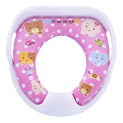 Мягкое детское сиденье для унитаза нового дизайна с ручками рисунком и цветом возможно изготовление на заказ горшка