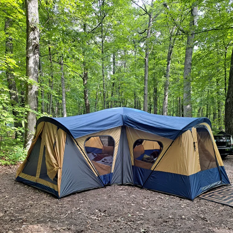 Large Family Mosquito Net Camping Tent 16 Person Multi-Room Outdoor Carpas  Waterproof Insulated Travel Camp Tents for Winter