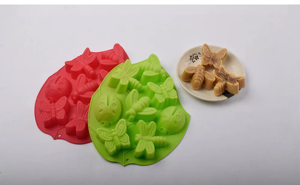 Easy Peel Silicone Insect Honey Peak Butterfly Cake Mold for Pudding Jelly Rice Cake-Cake Tools details