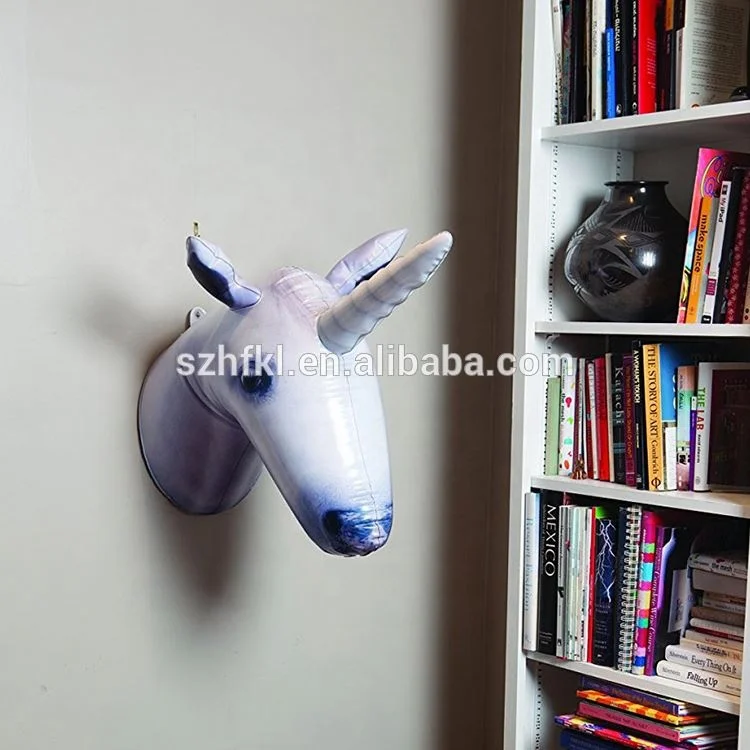 Custom Wall Mounted unicorn Head Inflatable Animal Head