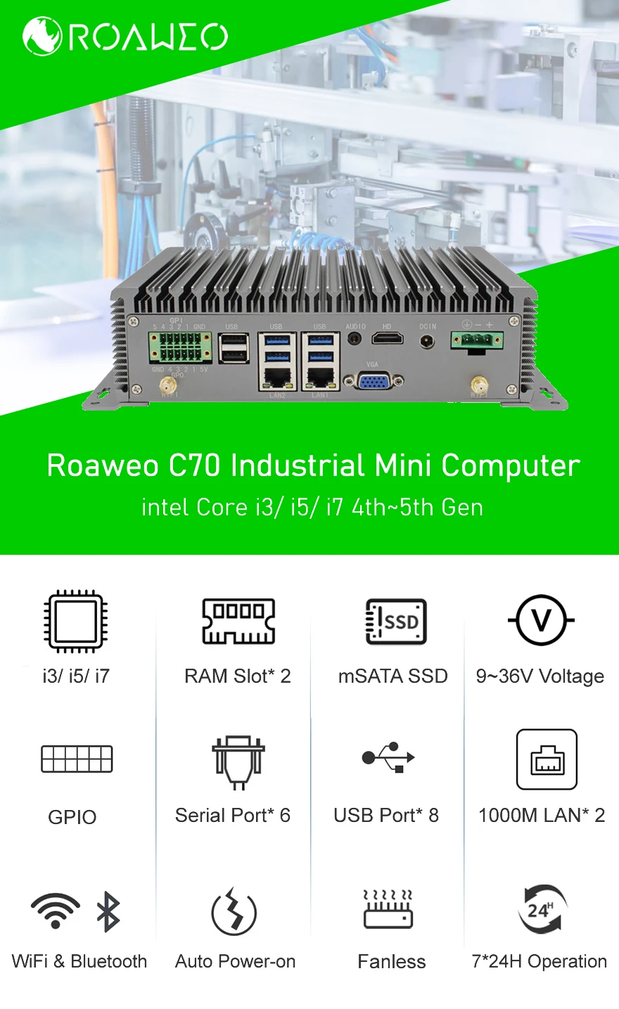 Industrial Micro Pc Gpio Mini Computer Unit Industrial Embedded Mini Pc ...