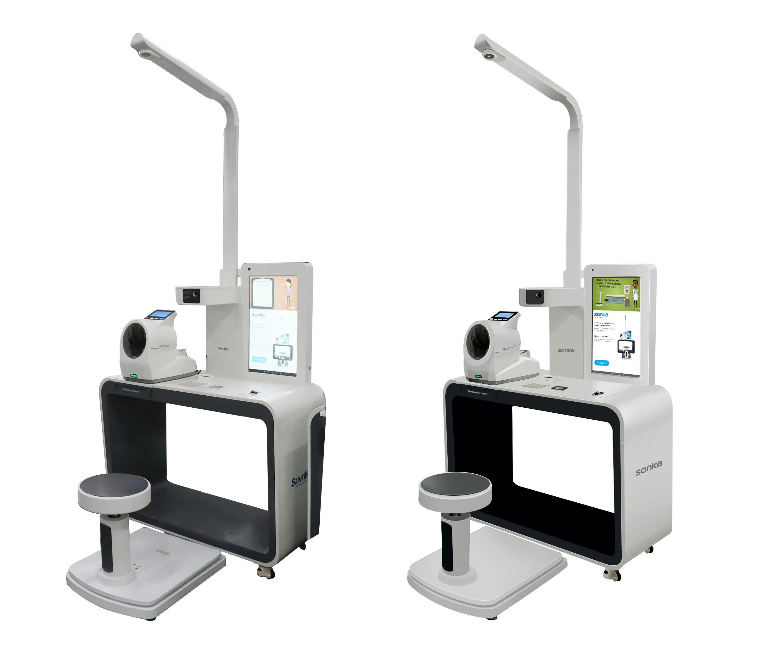 Commercial medical equipment health screening machine LCD touch screen telemedicine kiosk diagnosis medical device