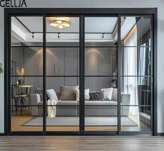 GELLJA Commercial Outdoor Hurricane-proof Patio Sliding Door