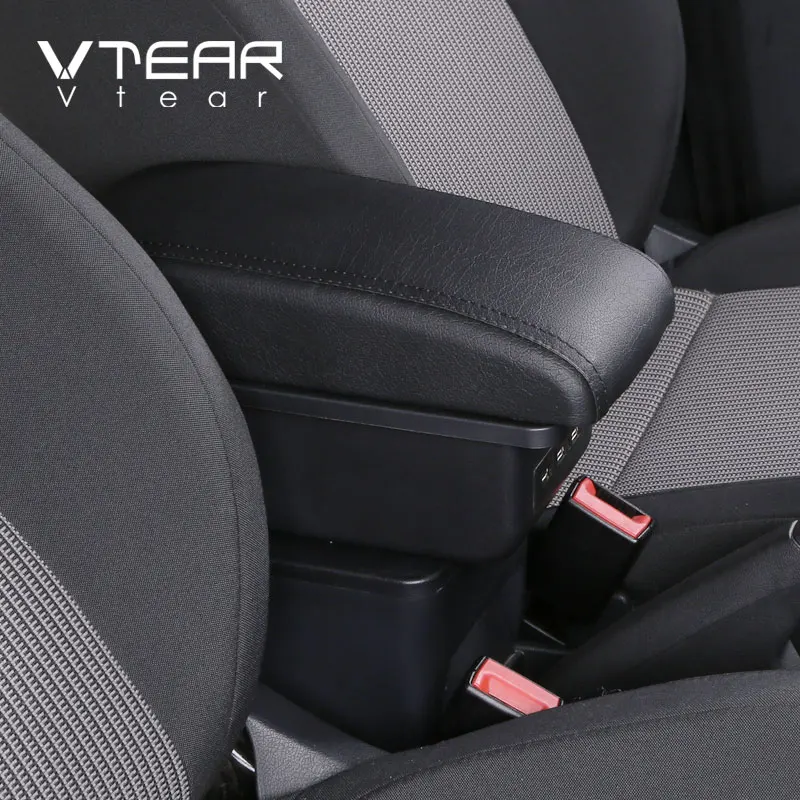 Vtear Armrest Box Interior Center Console Storage Accessories Car-Styling Decoration Parts for Toyota Yaris Vitz VIOS Vizi 2019