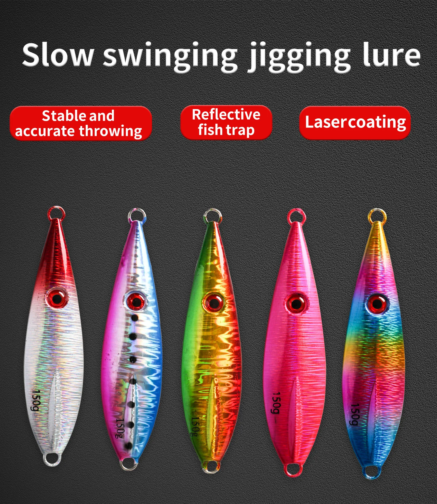 Oem Rattle Slow Pitch Jigs Lure Fishing Bait Iscas Artificial 3d Eye