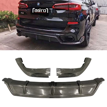 High quality X5 G05 modified Black Samurai style carbon fiber rear diffuser fit for X5 G05
