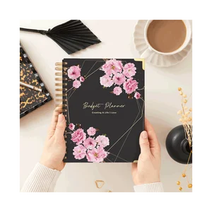 Ready to Ship Beautiful Spiral Bill Organizer Undated Yearly Finance tracker 52 Week Saving Challenge  Budget Planner for Girls