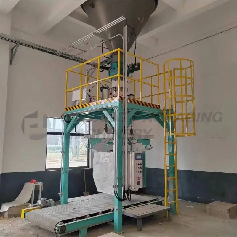 Automatic Weighing Scale Filling Bulk Bag Wood Pellets Sand Cement Jumbo Ton Bag Packing Machine Filler for 800kg 1000kg Bag