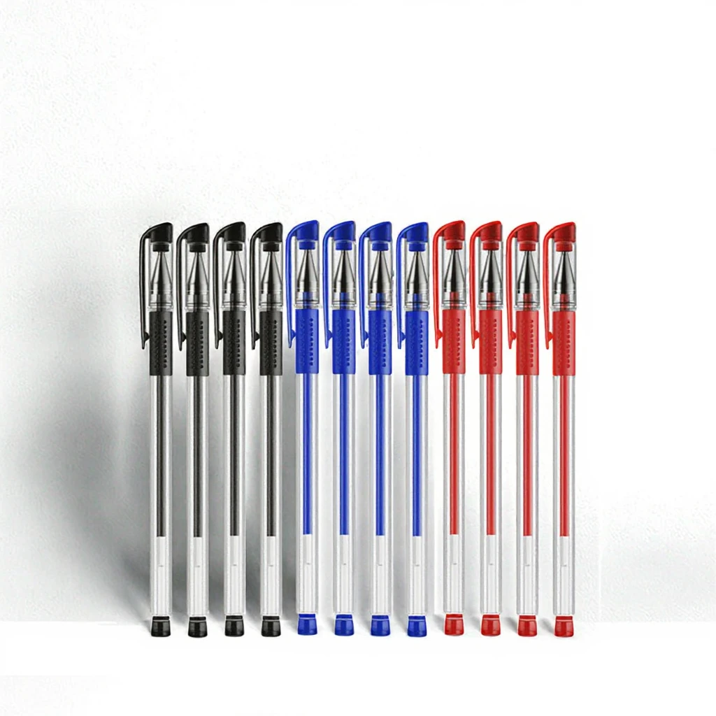 Refillable Gel Pens Set Red Black And Blue Ink For Office_voghion.com
