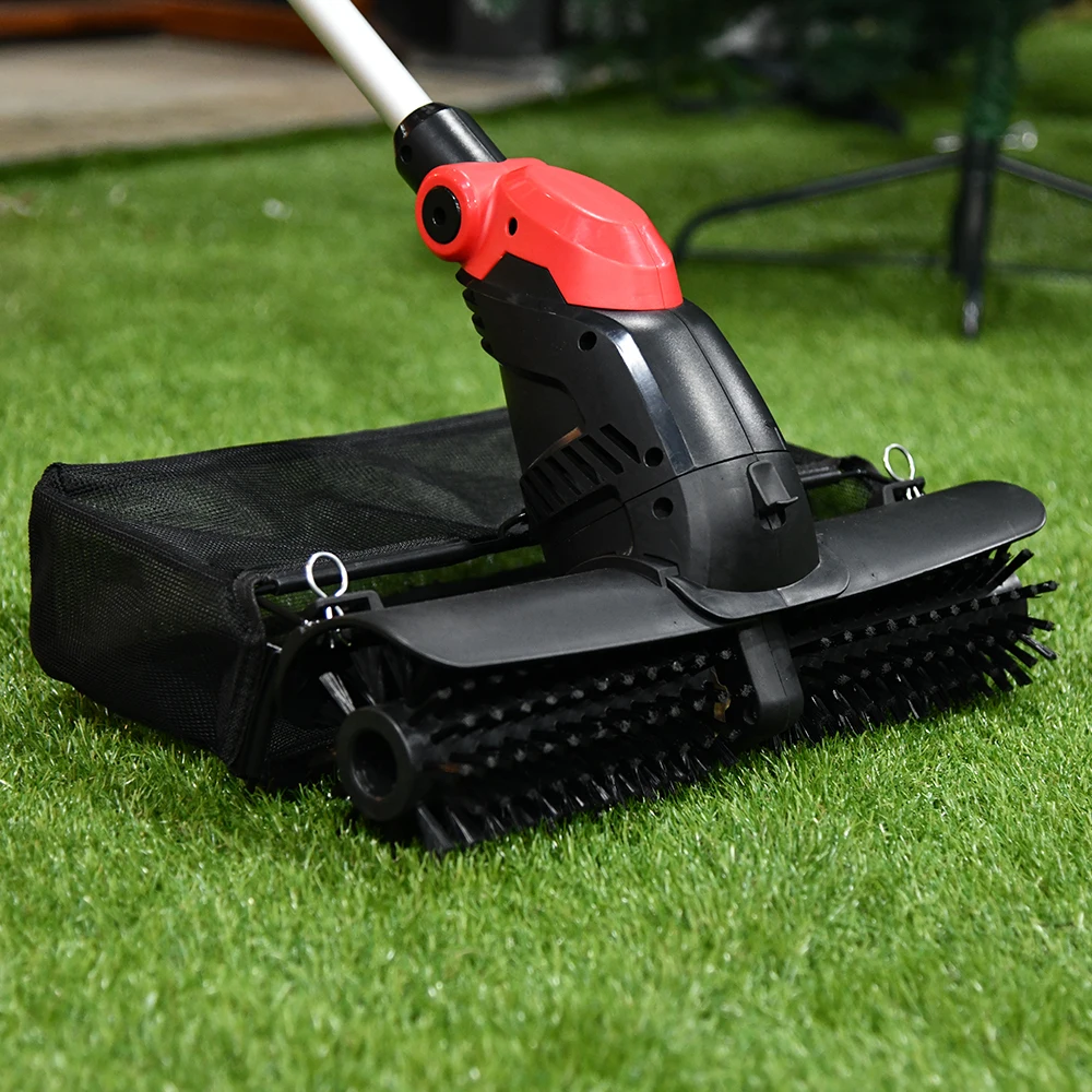 Vertak Garden Turf Lawn Leaf Sweeper Electric Artificial Grass Sweeper