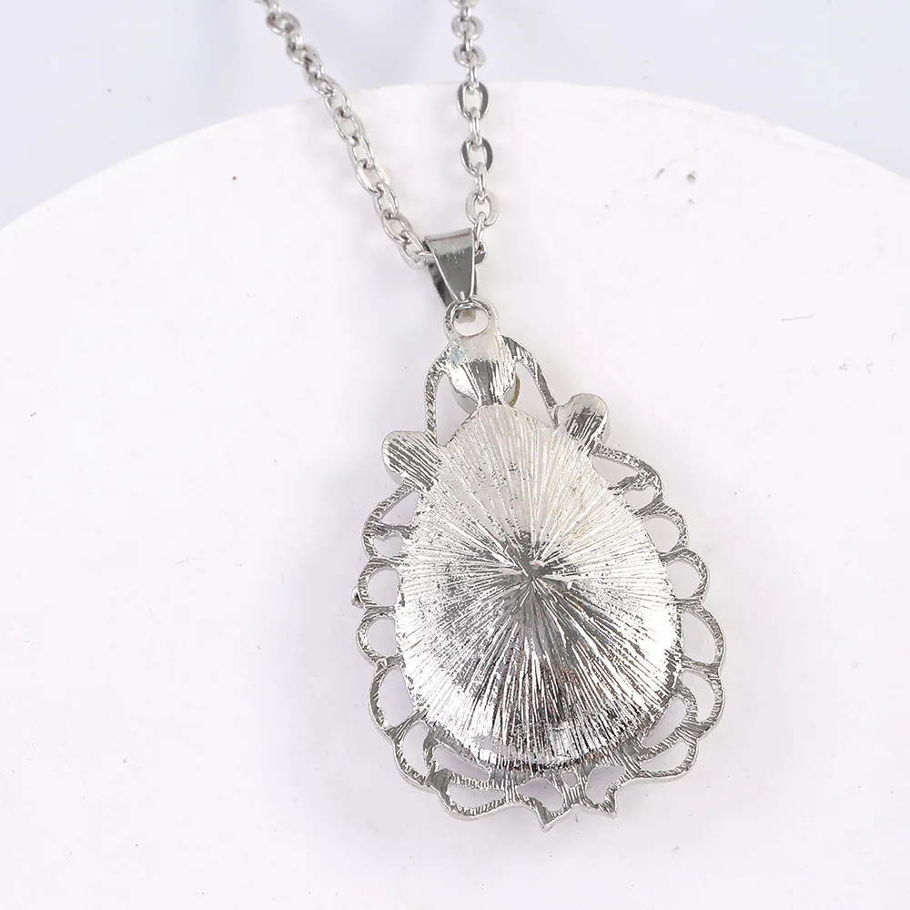 Ketting Amulet Teardrop Amethist Hanger Ketting Sofia Prinses Kostuums Sieraden Voor Kleine Meisjes