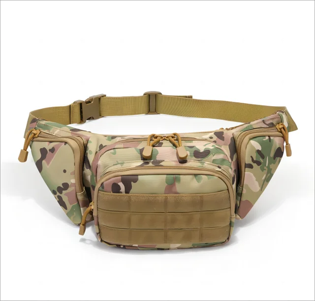Custom Oxford Nylon Tactical Fanny Pack Waist Bag Practical Pack Utility Hip Pack Bag with Adjustable Strap for Outdoors