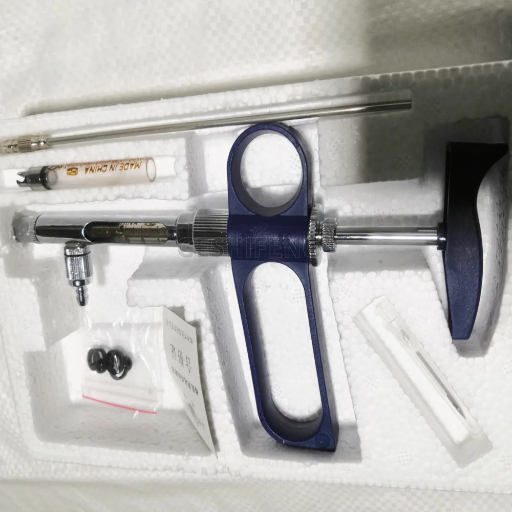 Injection 5Ml Glass Stainless Steel Rabbit Cow Goat Cattle Sheep Pig Veterinary Syringe