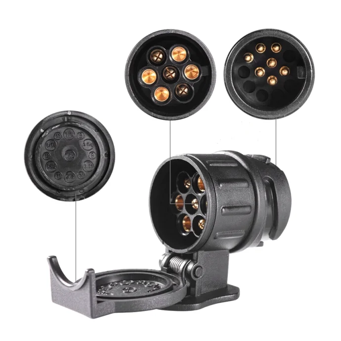 13ピンから7ピンの電気牽引コンバーター13ピンから7ピンのソケット