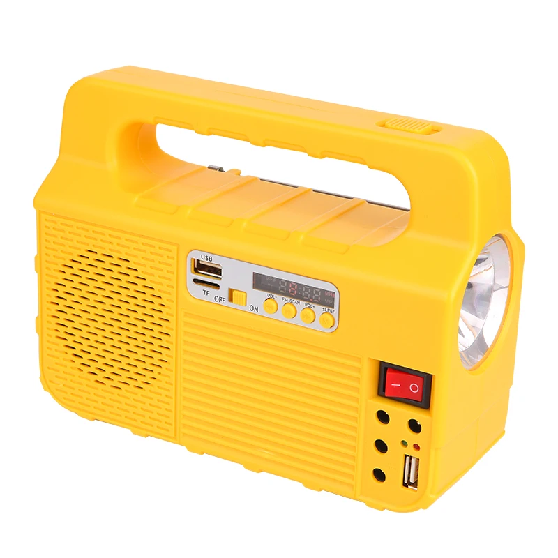 Multifunction Solar Light System Radio Speaker 6V 3W Panel Solar Kit Solar Home System for Camping