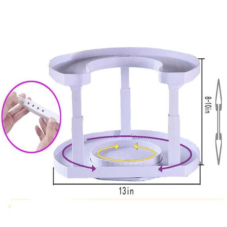 Amazon Hot Sale Condiment Spin Turntables Spice Spinner Rotating Two