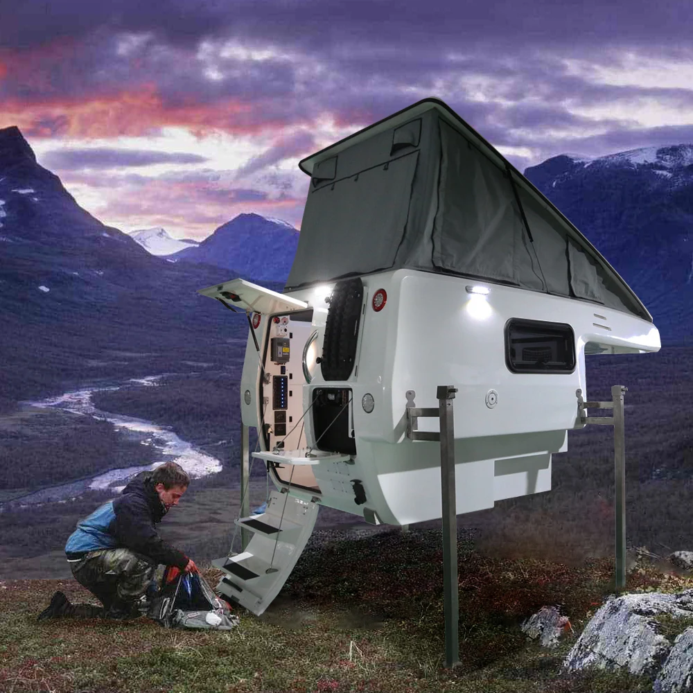 Ecocampor Pop up Truck Camper Kitchen Toilet Included