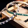 Pulsera de piedras preciosas de oro de 14 quilates.