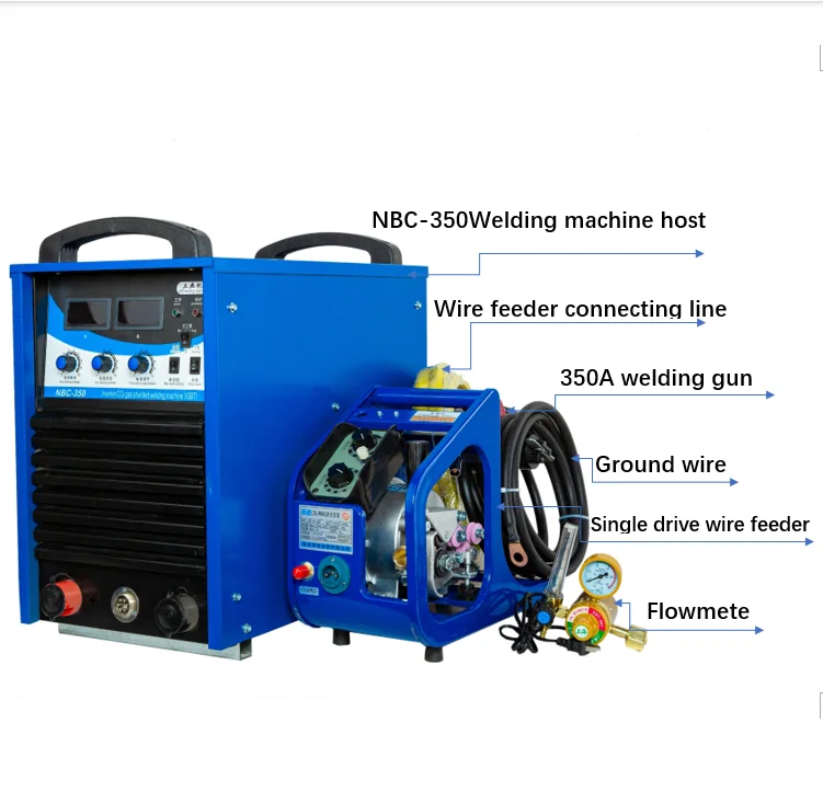 380v Three Phase Igbt Mig Co2 Welding Machine Nbc350 Inverter Gas