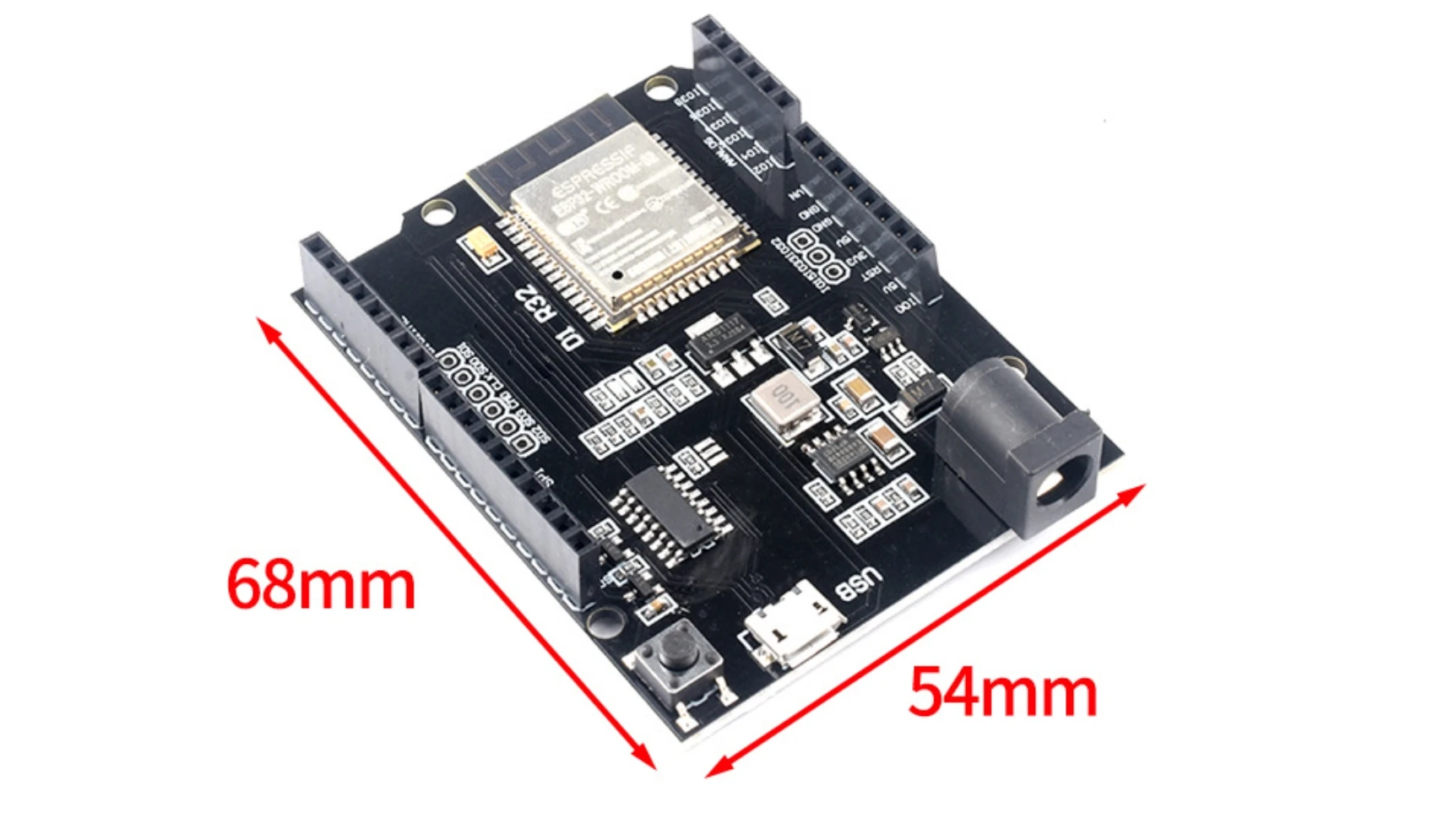 Wifi And Bt Esp32 Module Uno D1 R32 Ch340g Development Board Compatible ... image.