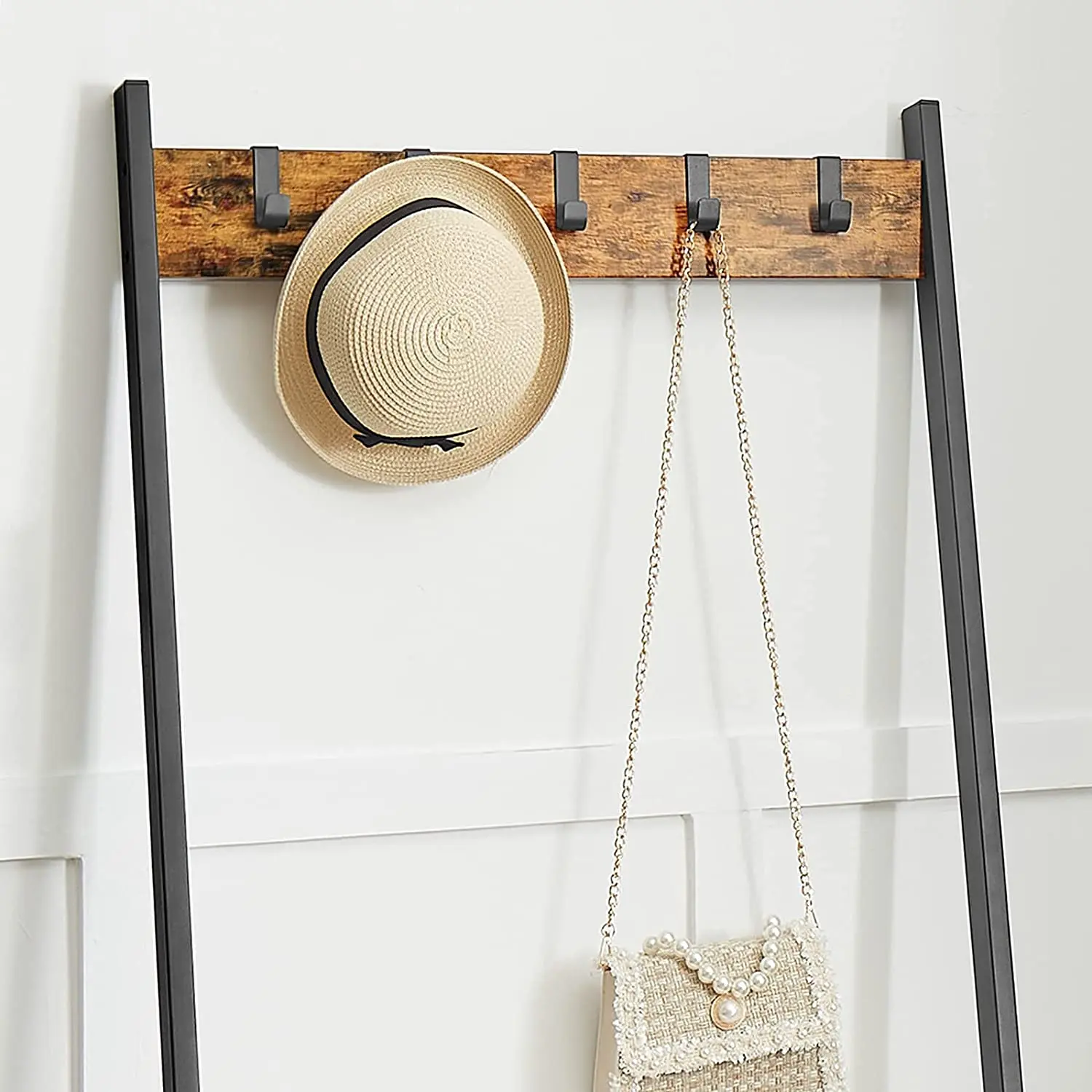 Вешалка для пальто Hall Tree, стойка для прихожей, вешалка для пальто, вешалка для пальто с 2 полками в прихожей, спальне, ванной