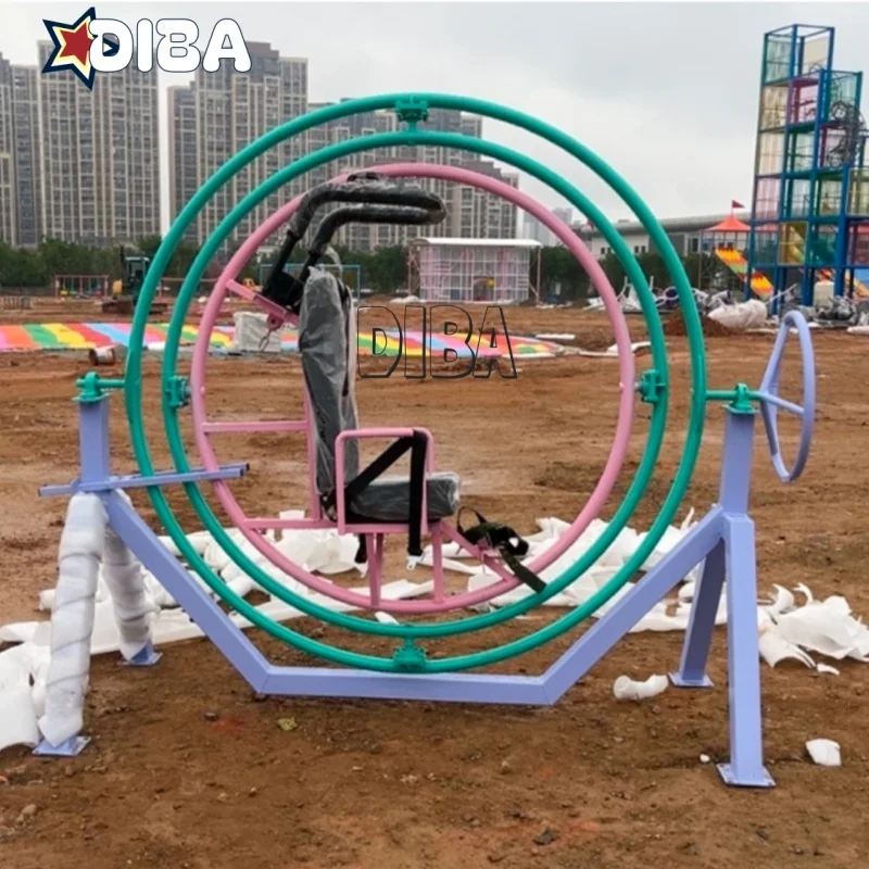 Customized 360 Degree Rotating Games 6 Seats Attraction Rides Human Gyroscope for Sale