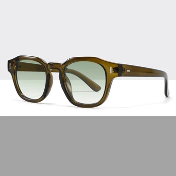 New Arrival High Quality Plastic UV400 men sunglasses custom polarized retro square sunglasses 2024